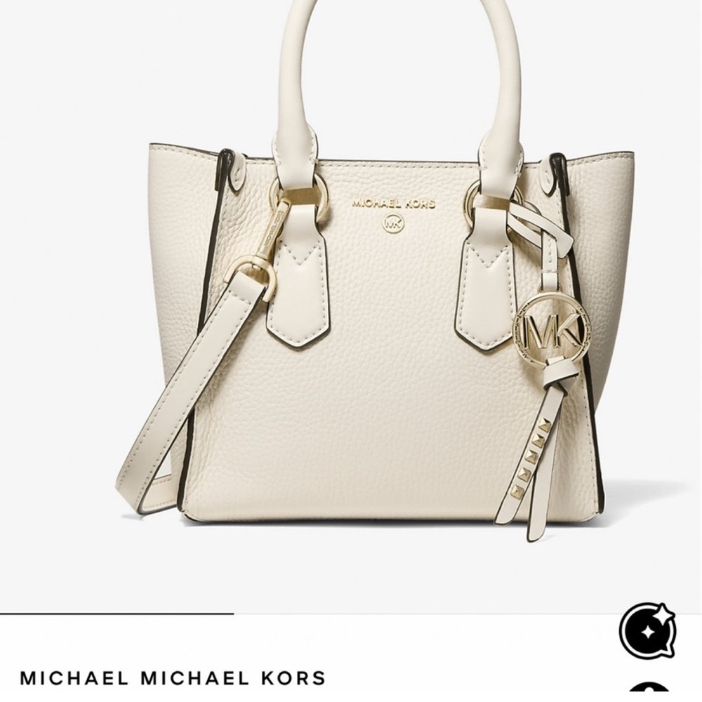 Michael Kors Cream Satchel Bag